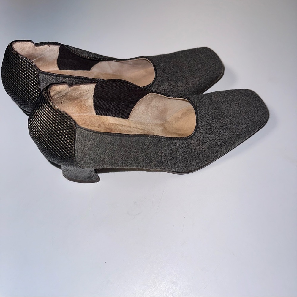 PREVATA Made in Italy Vintage Heels – Size 6B, Vero Cuoio Leather Sole